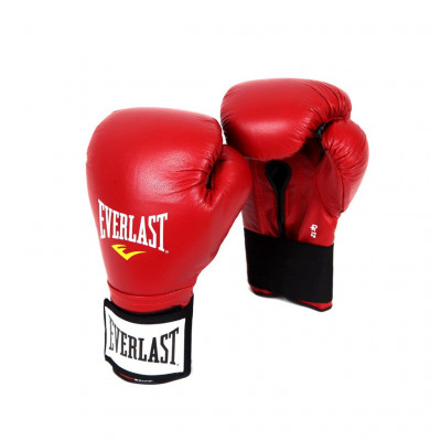 Перчатки тренировочные на липучке Everlast  14oz красные