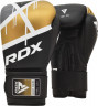 Боксерские перчатки RDX F7 12oz черный/золотой