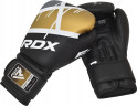 Боксерские перчатки RDX F7 12oz черный/золотой