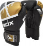 Боксерские перчатки RDX F7 16oz черный/золотой