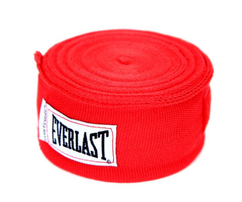 Боксерский бинт Everlast 4.55м 23 красный