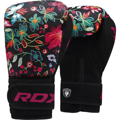 Боксерские перчатки RDX FL-3 10oz черный/цветемно-