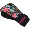 Боксерские перчатки RDX FL-3 10oz черный/цветемно-