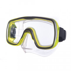 Маска для плавания Salvas Geo Md Mask CA140S1GYSTH, закаленное стекло, силикон, р. Medium, желтый