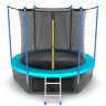 Батут с внутренней сеткой и лестницей, EVO JUMP Internal 10ft (Wave), (морская волна) + нижняя сеть