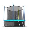 Батут с внутренней сеткой и лестницей, EVO JUMP Internal 10ft (Wave), (морская волна) + нижняя сеть
