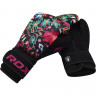 Боксерские перчатки RDX FL-3 12oz черный/цветемно-