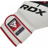Боксерские перчатки RDX F7 14oz белый/красный