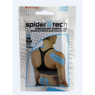 Тейп преднарезанный SpiderTech 3шт. голубой