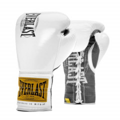 Перчатки боевые Everlast 1910 Classic 10oz белые