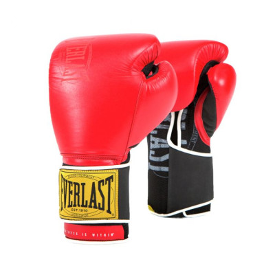 Перчатки тренировочные Everlast 1910 Classic 16oz красные
