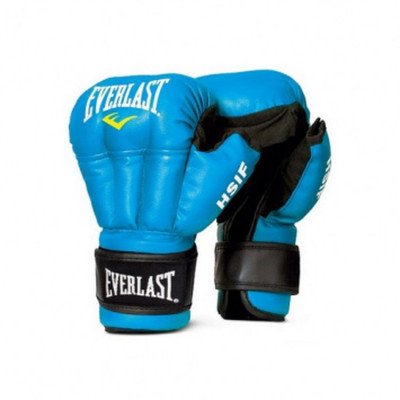 Перчатки для рукопашного боя Everlast HSIF Leather 12oz синие