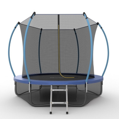 Батут EVO JUMP Internal 10ft (Blue) + Lower net с внутренней сеткой и лестницей, диаметр 10ft (синий) + нижняя сеть