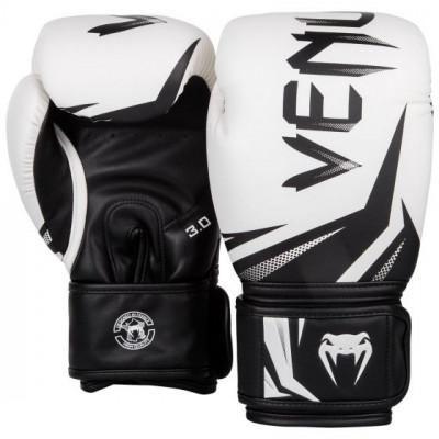 Боксерские перчатки Venum Challenger 3.0 14oz белый, черный