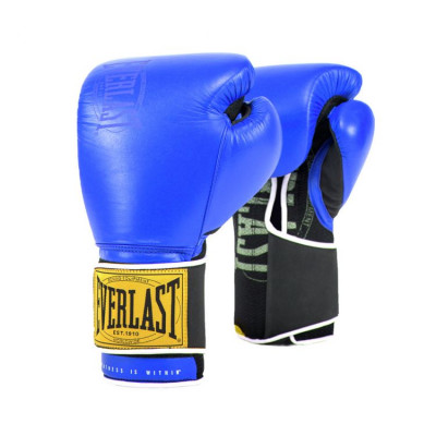Перчатки тренировочные Everlast 1910 Classic 14oz синие