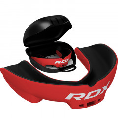 Капа RDX Junior 1-челюстная Single детская, черный/красный (бокс)