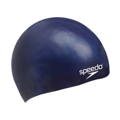 Шапочка для плавания детская SPEEDO Plain Flat Silicone Cap Jr, 8-8-709900011, синий, силикон