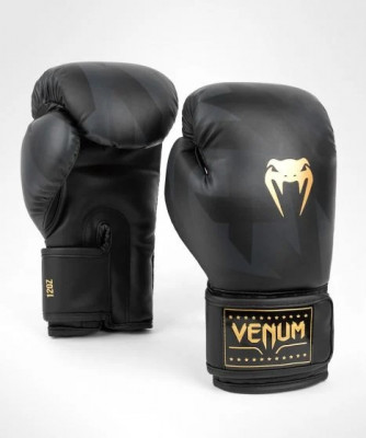 Боксерские перчатки Venum Razor Boxing 12oz черный, золотой