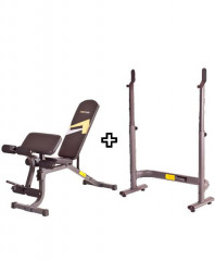 Набор 2: силовая скамья HastDrive + стойка HastStrong