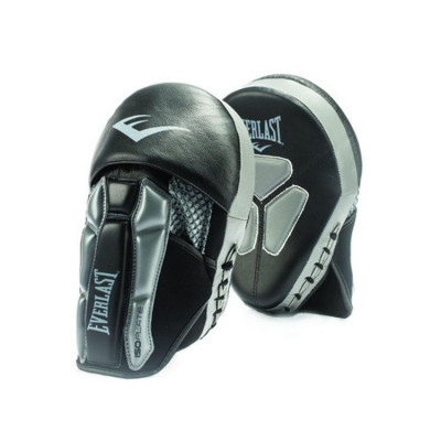 Лапы Everlast Prime Leather Mantis черные/серые