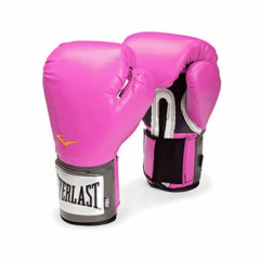 Перчатки тренировочные Everlast PU Pro Style Anti-MB 12oz розовые