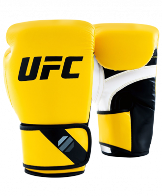 UFC Pro Fitness Перчатки тренировочные для спарринга (желтые)