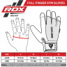 Перчатки RDX Gym Weight Lifting W1F, S, черный, серый Перчатки RDX Gym Weight Lifting W1F, S, черный, серый