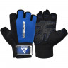 Перчатки для фитнеса RDX Gym Weight Lifting W1H XL черный, синий Перчатки для фитнеса RDX Gym Weight Lifting W1H XL черный, синий