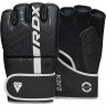Перчатки тренировочные RDX Grappling F6 M черный/белый матовый