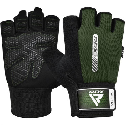 Перчатки для фитнеса RDX Gym Weight Lifting W1H XL черный, хаки